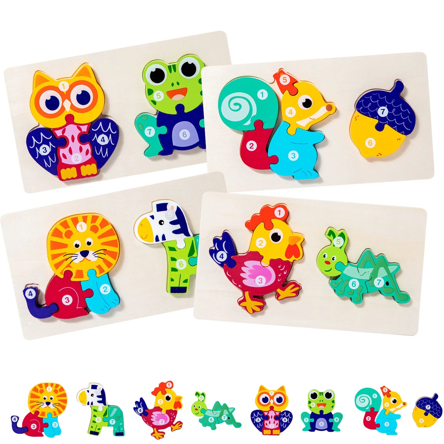 Animal Wooden Board Toys