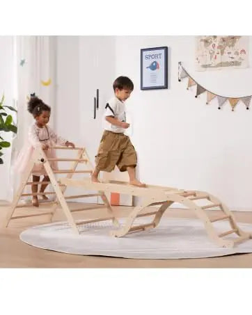 Pikler Triangle Climbing Set