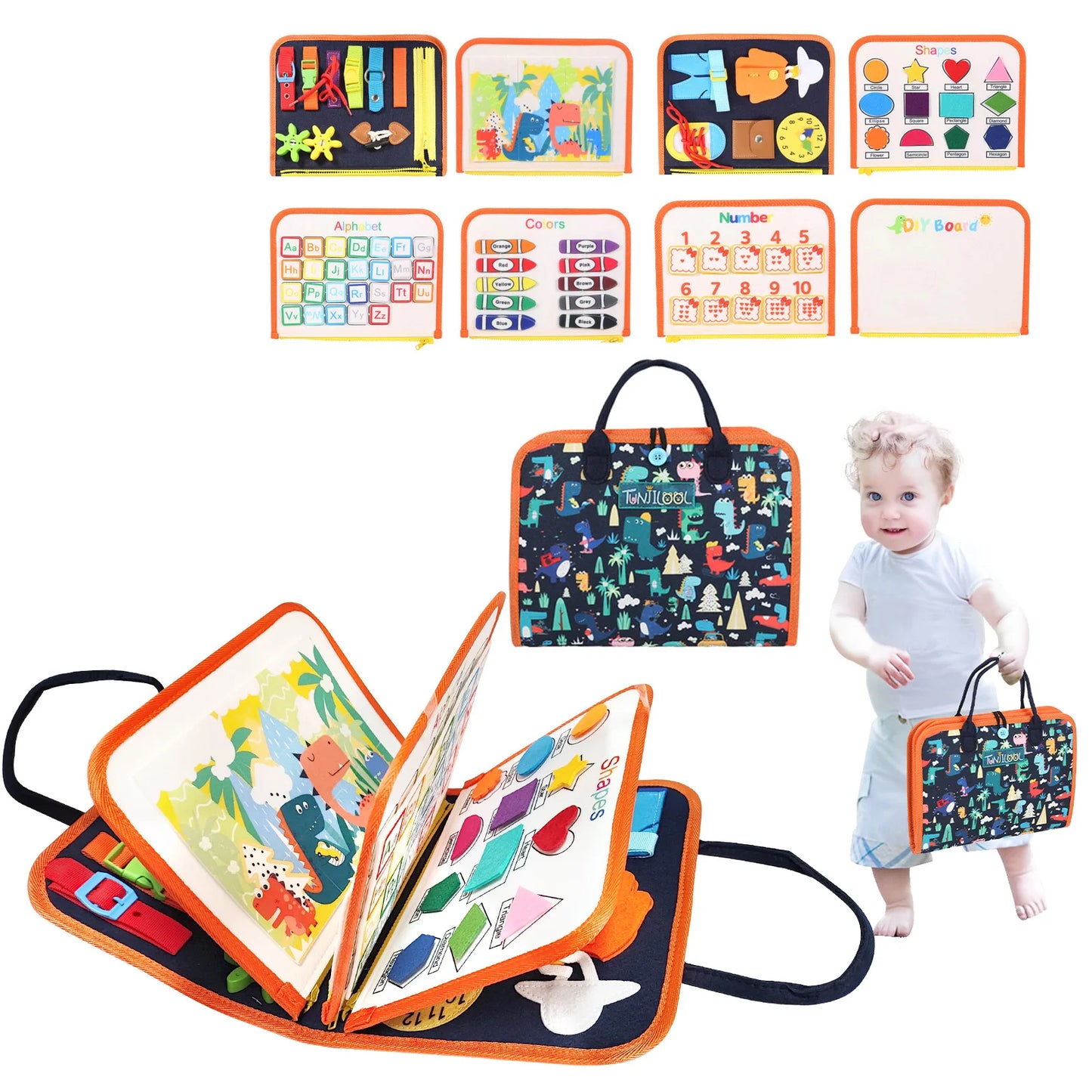 Educational Busy Board Book