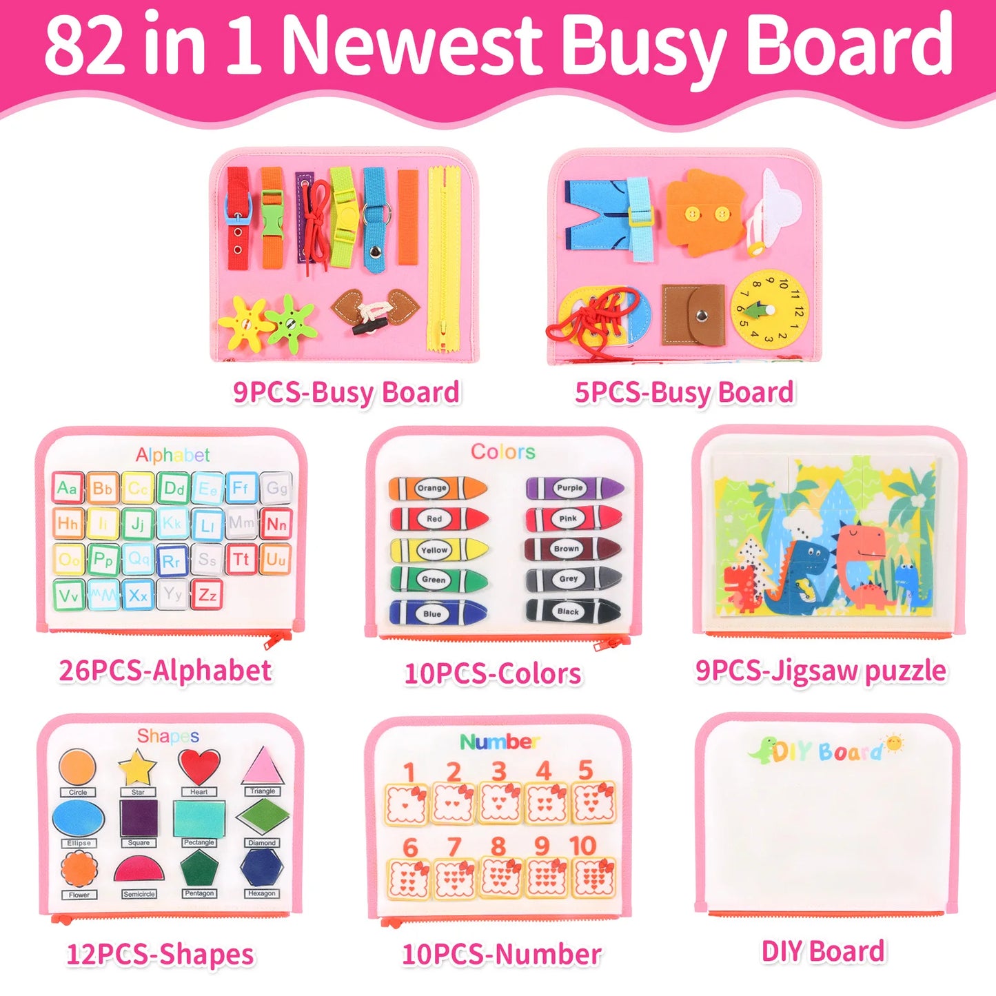 Educational Busy Board Book
