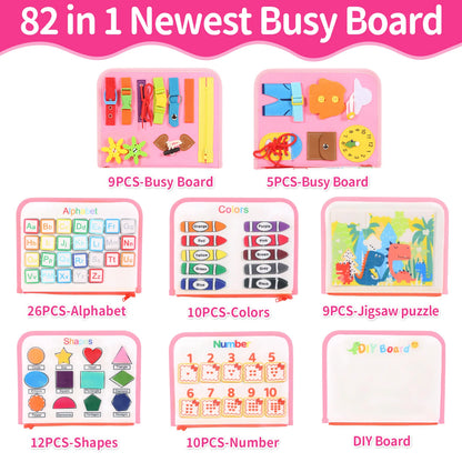 Educational Busy Board Book
