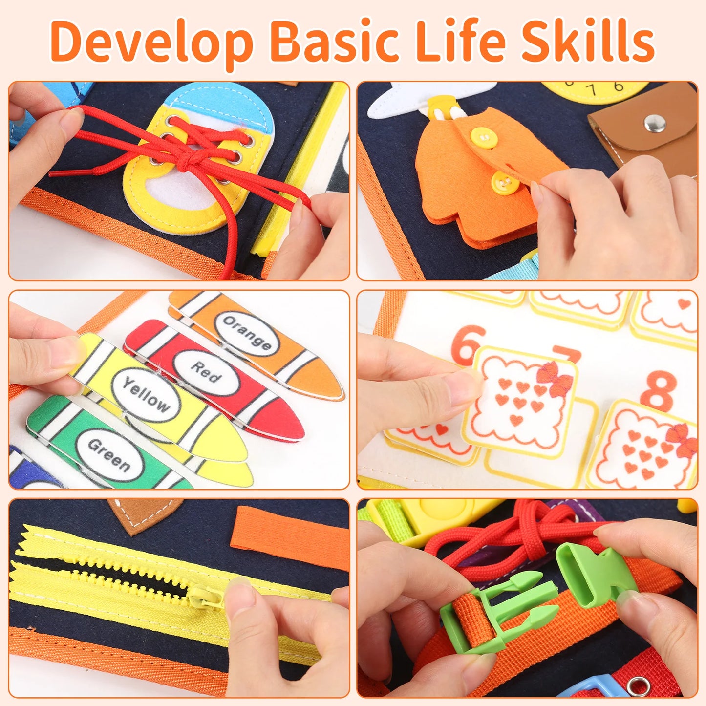 Educational Busy Board Book