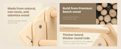 Pikler Triangle Climbing Set