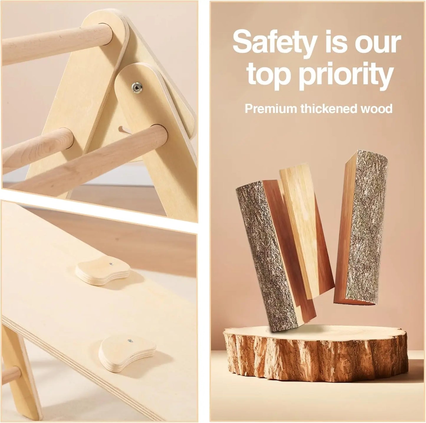 Pikler Triangle Climbing Set