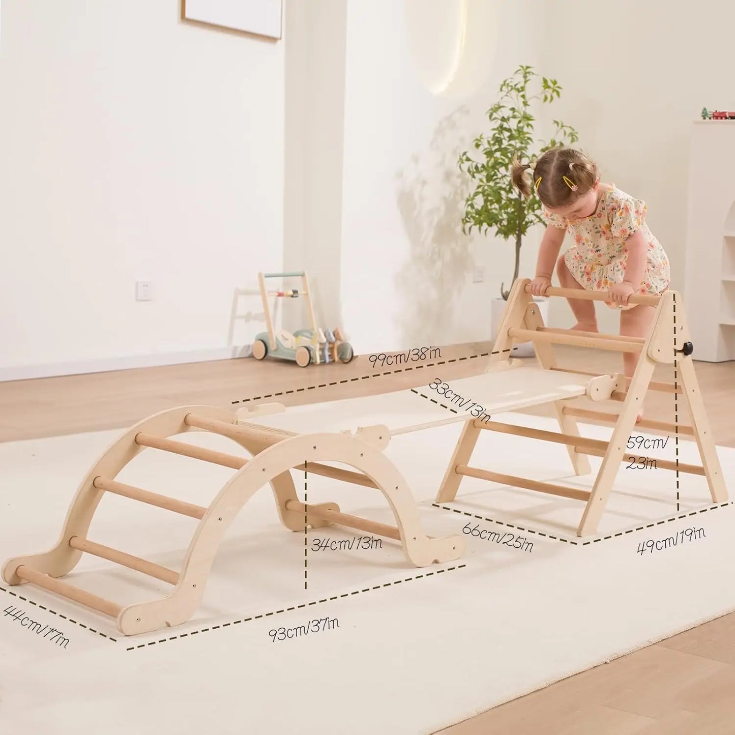 Pikler Triangle Climbing Set