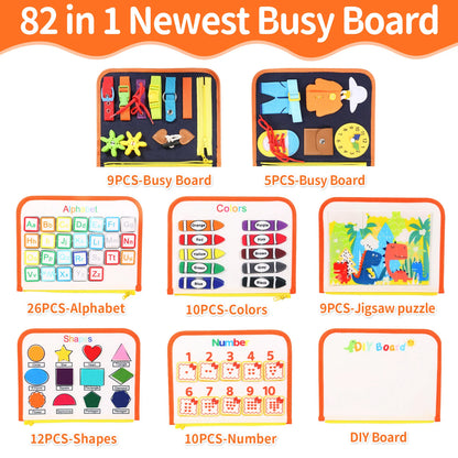 Educational Busy Board Book